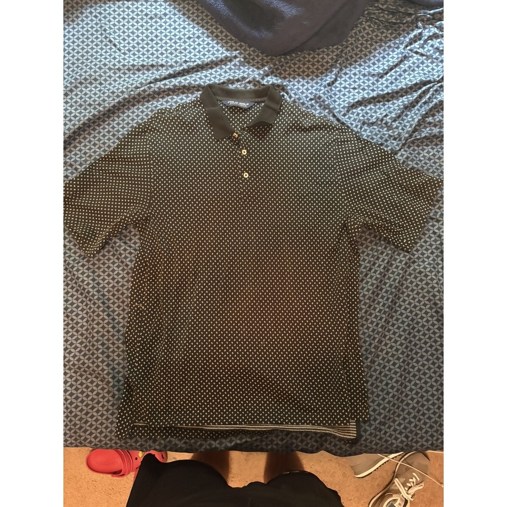 Polo Golf Ralph Lauren Black 100%Cotton Casual Shirt Mens M
